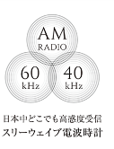 スリーウェイブ電波時計